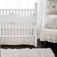 neutral color crib bedding