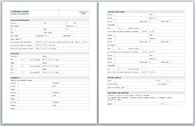 Employment Application Template Form For Job Word Generic
