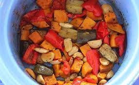 crock pot vegetables in the slow cooker