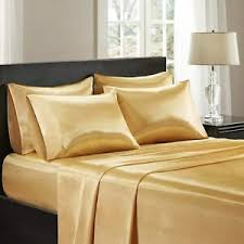 satin queen gold duvet covers bedding