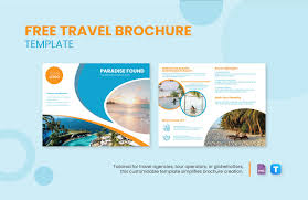 travel brochure template in png