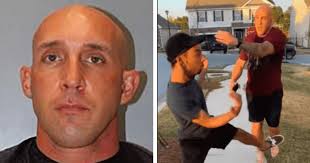 Pentland is accused of confronting a black man who was walking on the sidewalk outside of his home. Cv8lxgfhancyrm