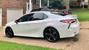 toyota camry white with red interior