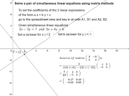 Matrix Method Simultaneous Linear