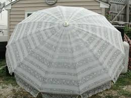 Vintage Patio Outdoor Umbrella Canvas