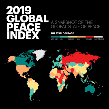 The global peace index is a ranking of the safest countries in the world. 2019 Global Peace Index Released