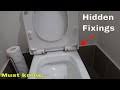 fix a toilet seat with hidden fixings