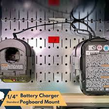 Power Tool Battery Chargers Pegboard