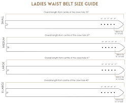 Mens And Ladies Belt Size Guide The British Belt Company