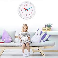 Pilgtro Kids Wall Clock Telling Time