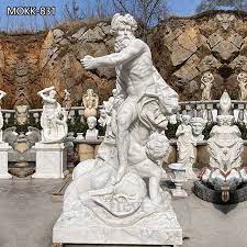 Poseidon Statue Marble Garden Statue