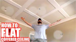 how to build a flat coffered ceiling