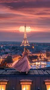 Moonlight Over Paris Iphone Wallpaper
