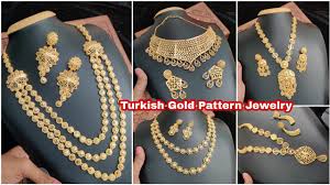 turkish gold pattern jewelry with