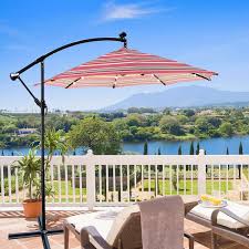 Patio Outdoor Umbrella Solar Powered