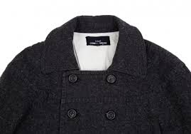 Cotton Wool Short Jacket Charcoal