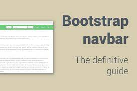 bootstrap navbar the definitive guide
