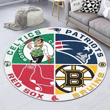 boston red sox boston sports round rug