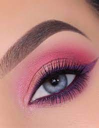 eye makeup trends pink purple