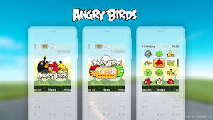 Angry Birds digital clock flash lite wallpaper theme X2-00 X2-05 Nokia 206