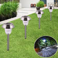Solar Led Outdoor Lights Stainless Steel Pathway Landscape Light For Path Patio Yard Deck Driveway And Garden Solar Ground Lamp Solar Lamps Aliexpress