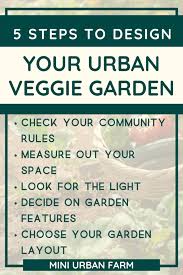 How To Design An Urban Vegetable Garden