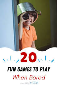 20 fun games to play when bored