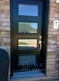 Modern Black Single Steel Door Luma