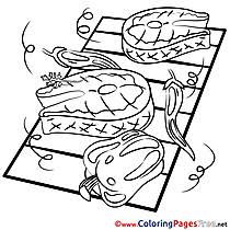 These printable coloring pages are also good for them not to be bored and to be artistic. Food Coloring Pages