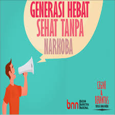 Contoh desain poster hari kemerdekaan indonesia dengan corak merah putih dihiasi bendera berkibar. Generasi Hebat Sehat Tanpa Narkoba Desain Poster Poster Gambar