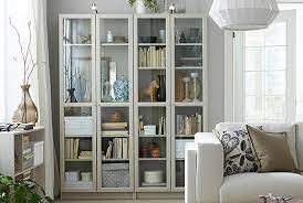 the ikea billy bookcases come in beige