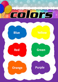 Color Chart Kindergarten Your Home Teacher
