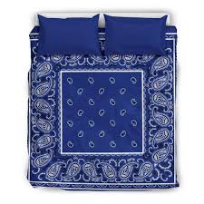 royal blue bandana bedding sets duvet