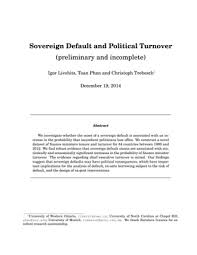 Sovereign Default and Political Turnover (preliminary and incomplete)