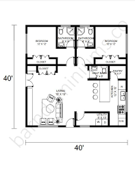 40x40 barndominium floor plans
