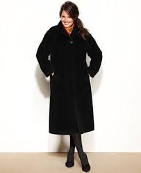 Jones New York Plus Size Wool Alpaca Blend Maxi Walker Coat