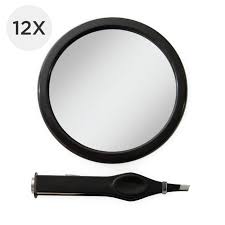 Spot Mirror And Lighted Tweezers Compact Travel Pack For Portable Makeup Touch Ups And Eyebrow Grooming