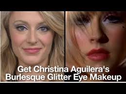 glitter burlesque makeup