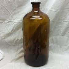 bottles jars antique amber cork