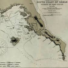Details About Philippine Islands Samar Coast Port Guiuan 1902 Detailed Nautical Chart Map