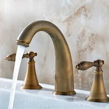 Bathroom Sink Faucet Antique Brass
