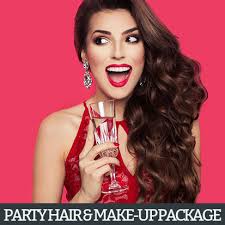 party hair make up package at the