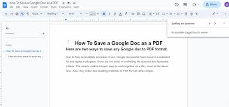 how to save a google doc as a pdf