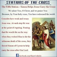simon helps carry the cross