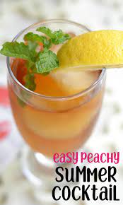 peach vodka iced tea summer tail