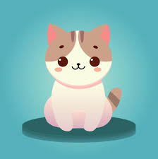 cute cat cartoon vector art icons and