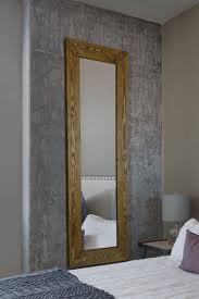 wooden long mirror 142cm x 51cm