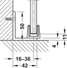 Sliding Door Fitting Häfele Slido D