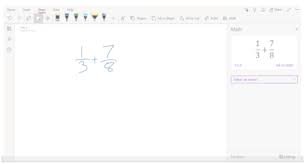 Draw Tool In Microsoft Onenote For Math