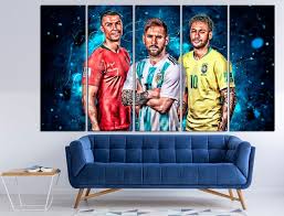 Ronaldo Messi Neymar Wall Art Idols Of
